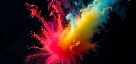 Feuerfarben Pulver